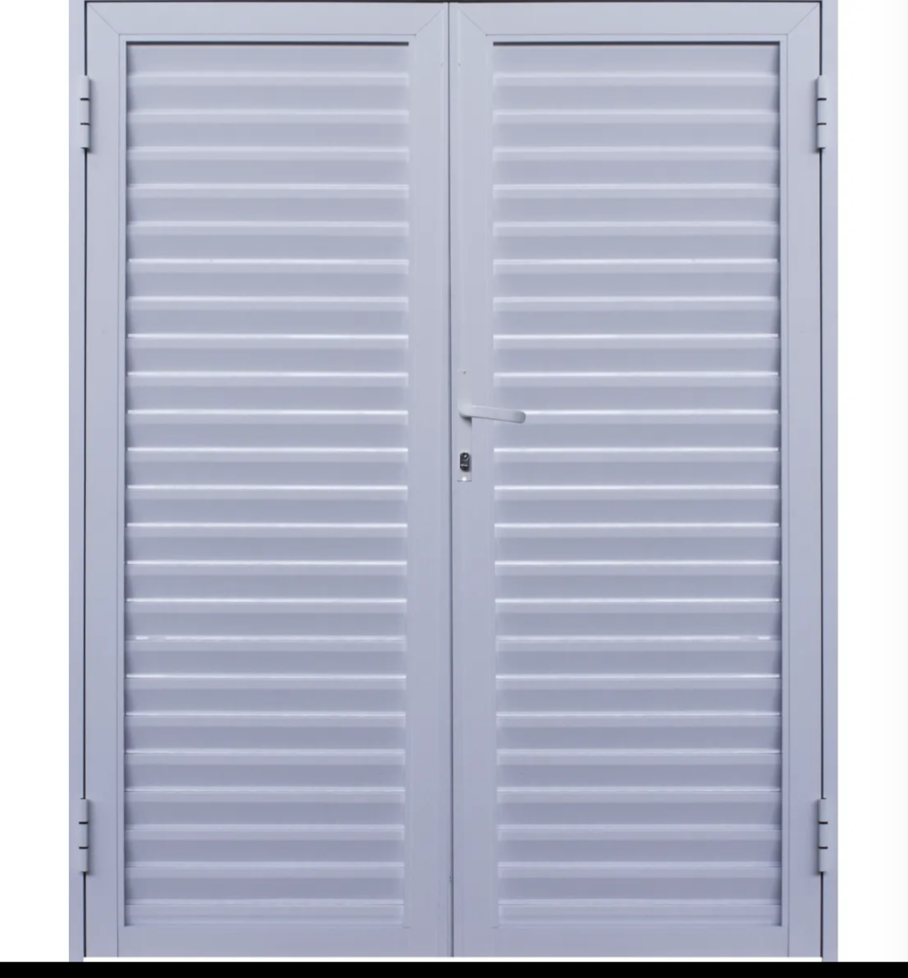 Porta de giro duas folhas com venezianas